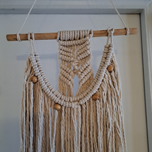 Macrame Wall Hanging Decor - Picture 2 of 7